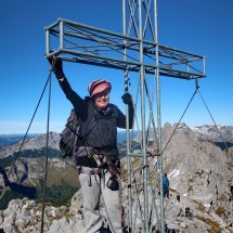Marion on top of 2019 meters high&amp;nbsp;Tac-Spitze